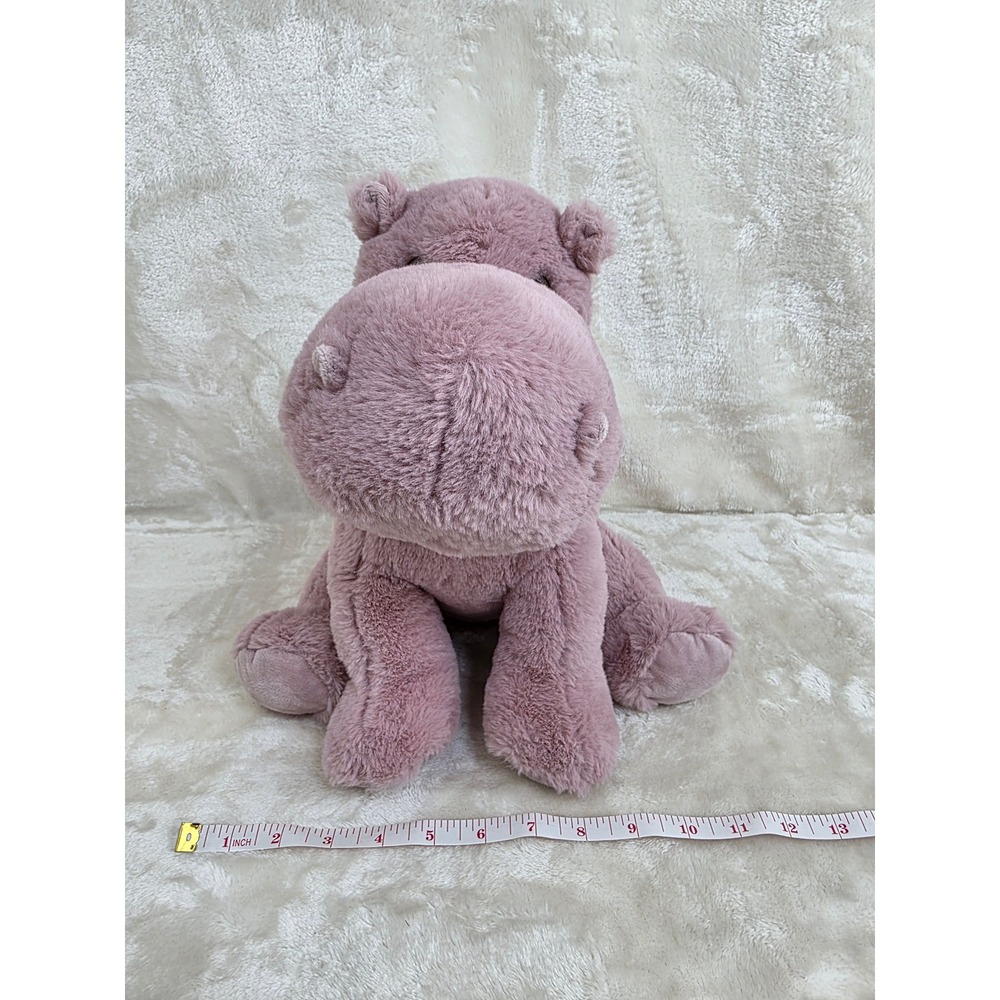 The Bear Factory‎ Purple Hippo Plush Stuffed Animal Toy 2001